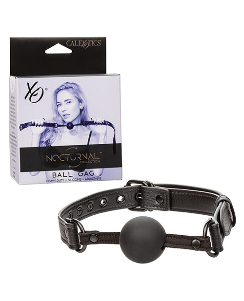 California Exotic Novelties Nocturnal Collection Silicone Ball Gag, Black