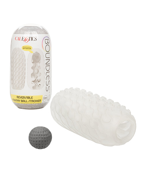 California Exotic Novelties Boundless Reversible Squishy Ball Stroker, Ribbed