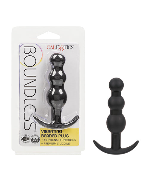 CalExotics Boundless Vibrating Beaded Plug – 10 Functions, Body-Safe Silicone