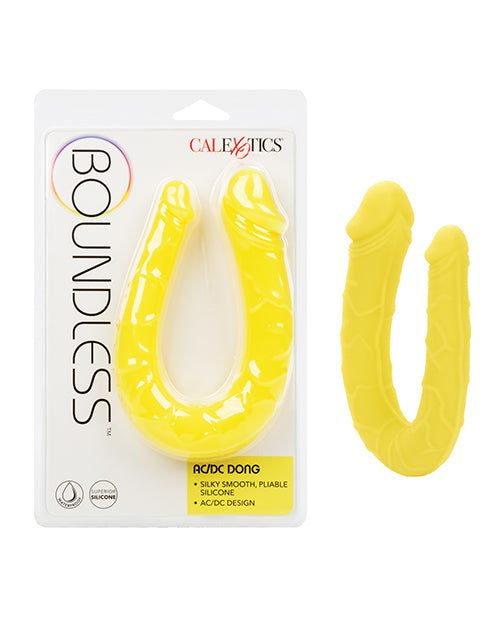 California Exotic Novelties SE-2700-59-2 Boundless Double Dong, Yellow Silicone