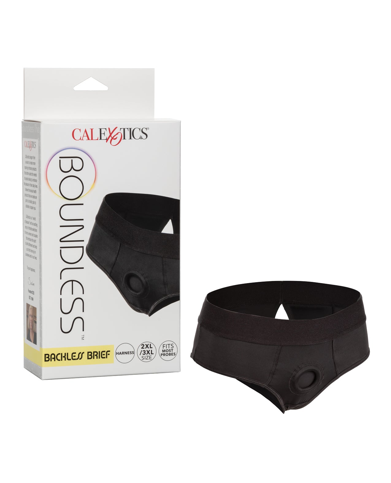 California Exotic Novelties Boundless Backless Brief Harness, Black, 2XL/3XL