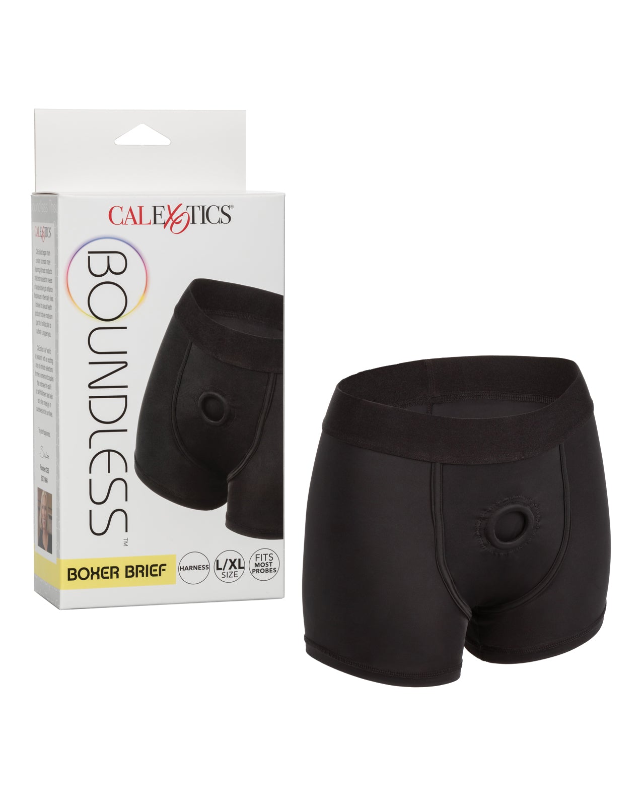 California Exotic Novelties Boundless Boxer Brief Harness, L/XL Black