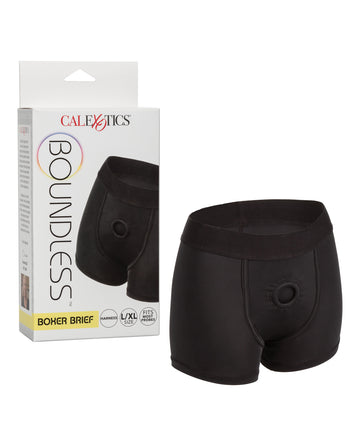 California Exotic Novelties Boundless Boxer Brief Harness, L/XL Black