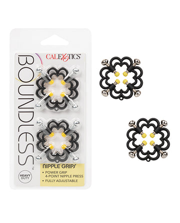 California Exotic Novelties Boundless Nipple Grips, Adjustable 4-Point Press