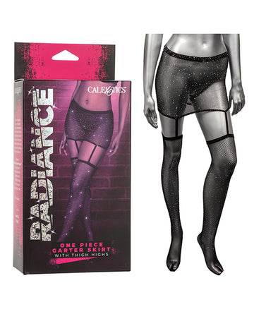 California Exotic Novelties Radiance One Piece Garter Skirt, Black, One Size