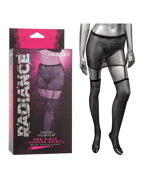 California Exotic Novelties SE-3001-55-3 Radiance Garter Skirt, Black Plus Size
