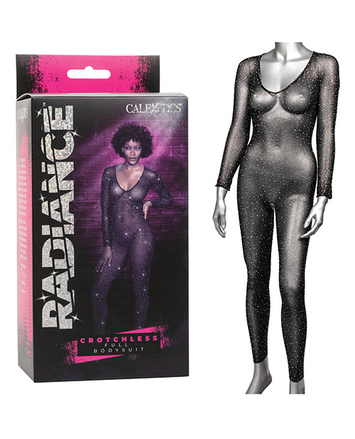 California Exotic Novelties Radiance Rhinestone Mesh Body Suit, Black One Size