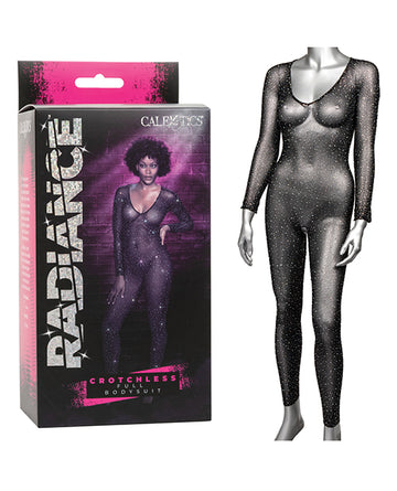 California Exotic Novelties Radiance Rhinestone Mesh Body Suit, Black One Size
