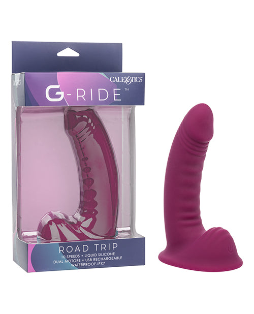 CalExotics G-Ride Road Trip Vibrating Probe, Dual Motor & Waterproof