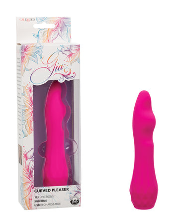 California Exotic Novelties Gia Curved Pleaser, Pink - 12 Function Vibrator