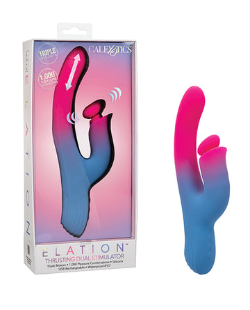 California Exotic Novelties SE-4374-25-3 Elation Thrusting Dual Stimulator, IPX7