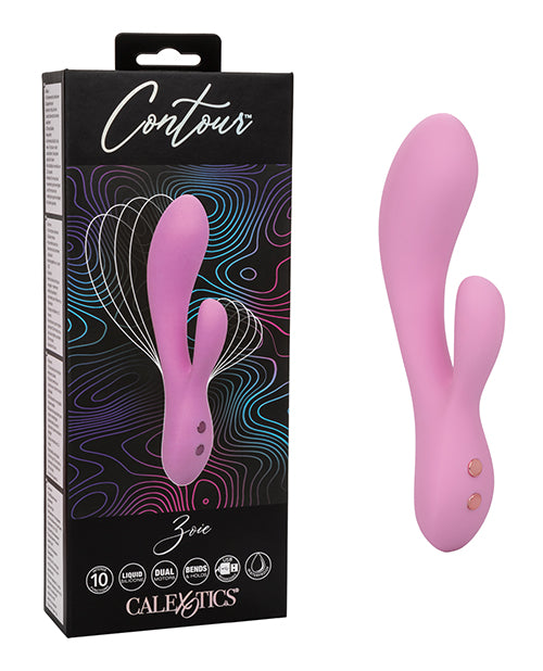 CalExotics Zoie Flexible Dual Massager, Pink – 10 Functions, USB Rechargeable