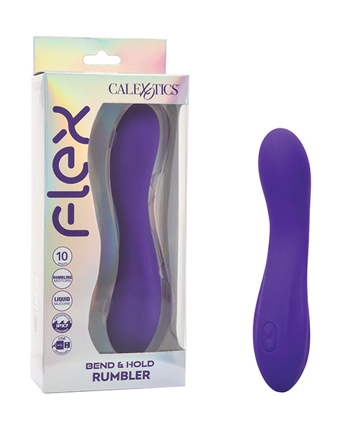 California Exotic Novelties Flex Bend & Hold Rumbler G-Spot Massager, Purple