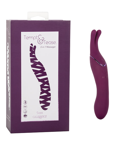 California Exotic Novelties Tempt & Tease Sass Massager, 7 Functions, USB