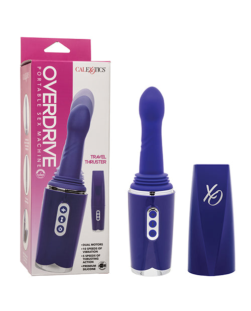 CalExotics Overdrive Travel Thruster Personal Massager, 10 Vib/5 Thrust, USB-C