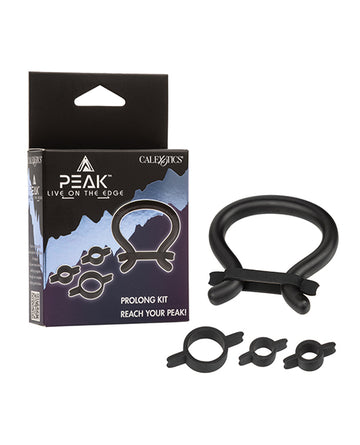 California Exotic Novelties SE-5400-50-3 Peak Prolong Kit, Black Silicone