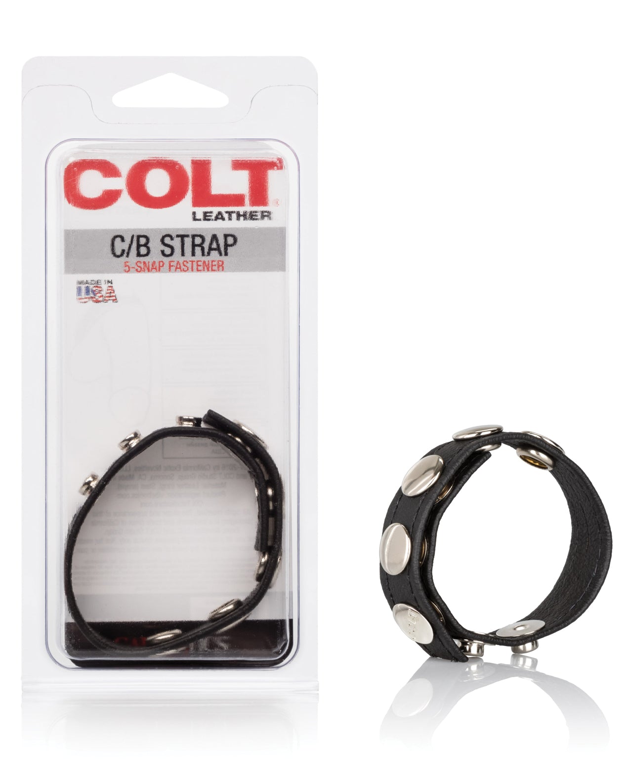 California Exotic Novelties SE-6843-30-2 COLT Leather Strap, Black