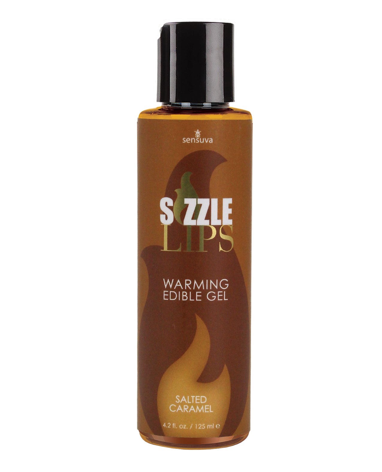 Sensuva VL 446 Sizzle Lips Edible Warming Gel, 4.2 oz Salted Caramel