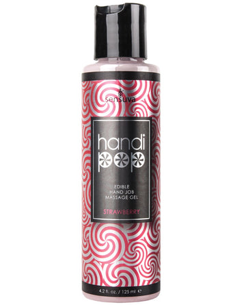 Sensuva VL 484 Handipop Hand Job Massage Gel, Strawberry, 4.2 oz
