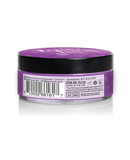 Sensuva Love & Luster Kissable Violet Diamond Dust Jar, 2 oz.