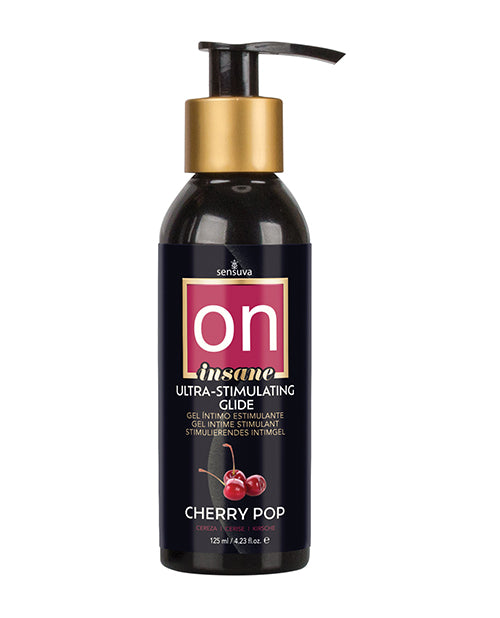 Sensuva ON Insane Ultra Stimulating Personal Moisturizer, 4.2 oz Cherry Pop