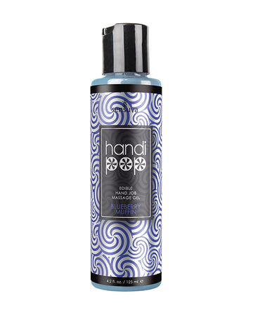 Sensuva VL689 HandiPop Hand Job Massage Gel, Blueberry Muffin, 4.2 oz
