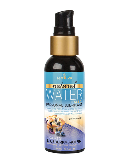 Sensuva VL691-ML Natural Water Based Personal Lubricant, 2 oz Blueberry Muffin