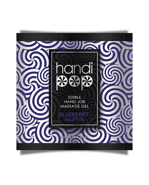 Sensuva VL698 Handipop Hand Job Massage Gel, 6ml Blueberry Muffin Single Use