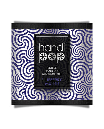 Sensuva VL698 Handipop Hand Job Massage Gel, 6ml Blueberry Muffin Single Use