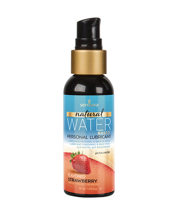 Sensuva Natural Water-Based Personal Moisturizer, Strawberry - 1.93 fl oz