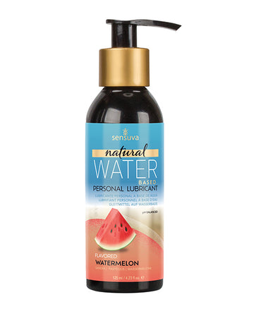 Sensuva VL710-ML Natural Water Based Personal Lubricant, 4 oz Watermelon