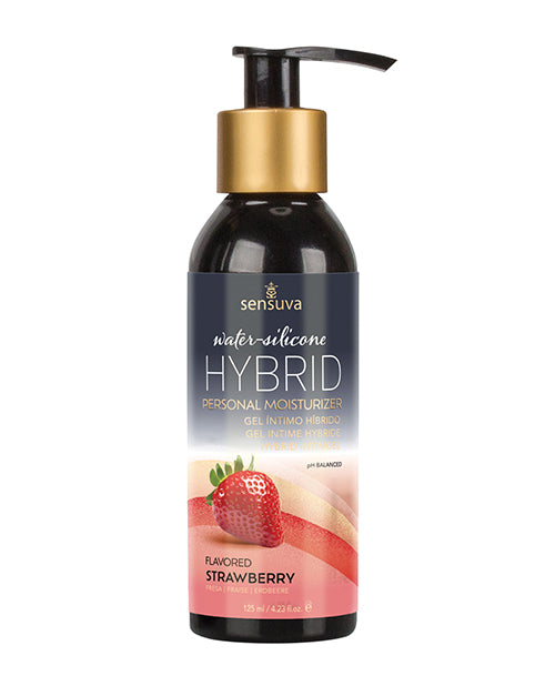 Sensuva Valencia Naturals Hybrid Personal Moisturizer, 4.23 oz Strawberry