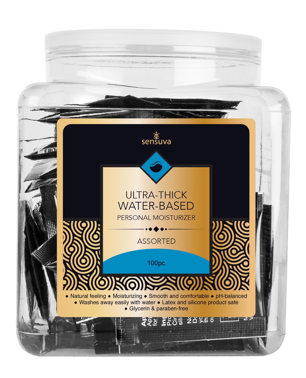 Sensuva Ultra Thick Hybrid Personal Moisturizer, 100 Foils