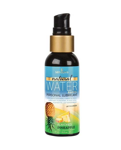 Sensuva Natural Water-Based Personal Lubricant, Pineapple, 2 oz.