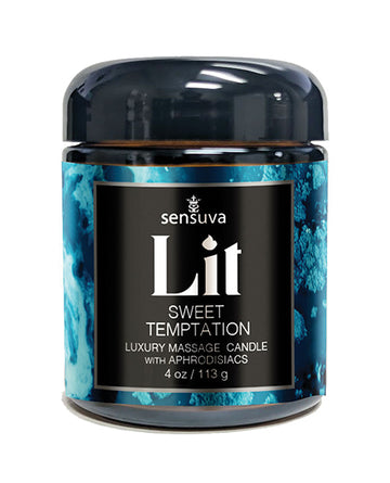 Sensuva VL840 Sweet Temptation Luxury Massage Candle, 4oz Vanilla