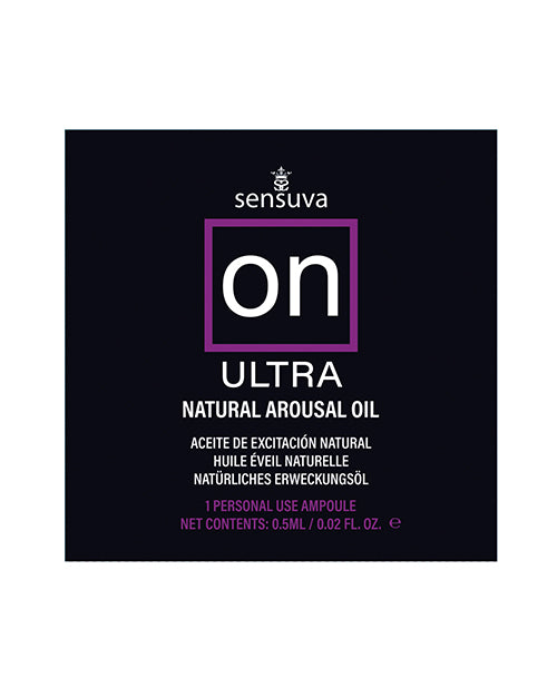 Sensuva Valencia Naturals ON Ultra Arousal Oil - Single Use Ampoule