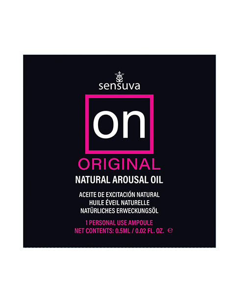 Sensuva ON Original Arousal Oil for Her, Botanical Ampoule Packet
