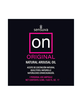 Sensuva ON Original Arousal Oil for Her, Botanical Ampoule Packet