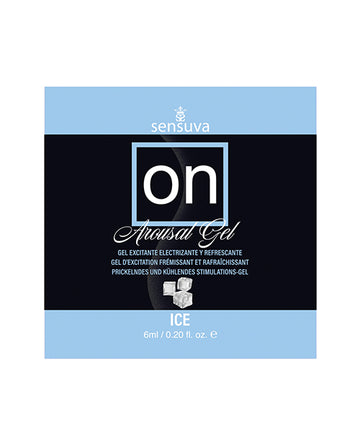 Sensuva ON Ice Arousal Gel, 6ml Water-Based Cooling Formula