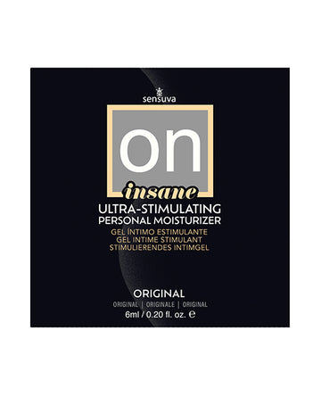 Sensuva VL340-ML ON Insane Stimulating Personal Moisturizer, 6ml Warming Packet