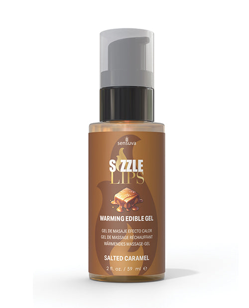 Sensuva VL417 Sizzle Lips Warming Gel, Salted Caramel, 2 oz