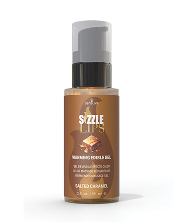 Sensuva VL417 Sizzle Lips Warming Gel, Salted Caramel, 2 oz