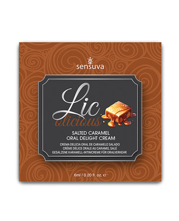 Sensuva VL466 Lic O Licious Oral Delight Cream, Salted Caramel, 6ml