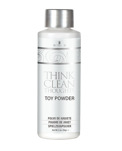 Sensuva VL481 Think Clean Thoughts Toy Powder, 2 oz, Fragrance-Free