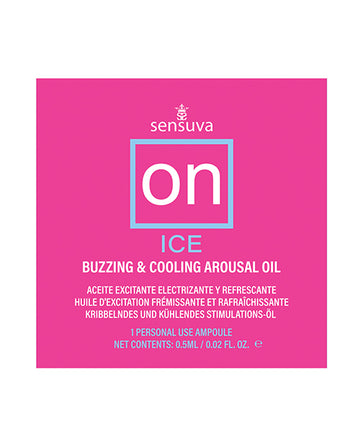 Sensuva ON Ice Arousal Oil - VL511-ML - Cool Tingling, Warm Buzzing