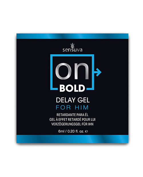 Sensuva VL521 ON Bold Delay Gel, 6 ml Single Use