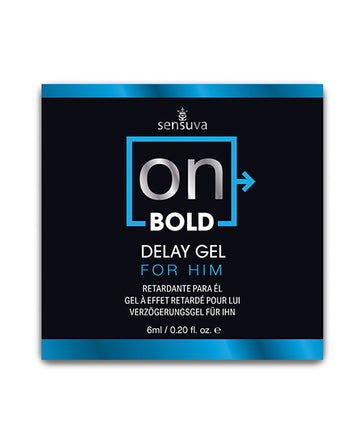 Sensuva VL521 ON Bold Delay Gel, 6 ml Single Use