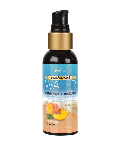 Sensuva VL623-ML Natural Water Based Personal Lubricant, 2 oz Peach