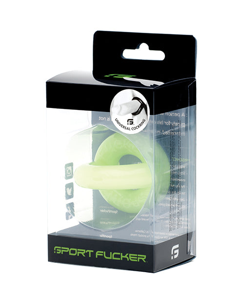 665, Inc 10023 Sport Fucker Universal Cockring, Glow, Silicone/TPR