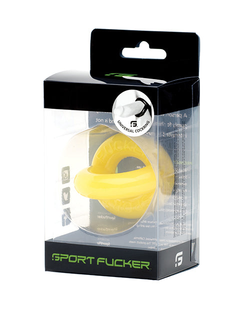 665, Inc 10256 Sport Fucker Universal Cockring - Yellow, Silicone/TPR